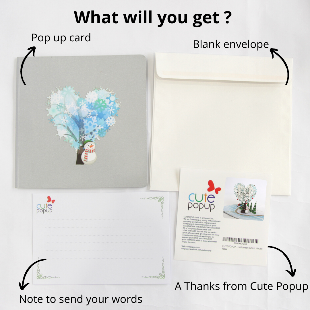 Christmas Heart Tree Pop Up Card