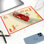 Load image into Gallery viewer, Fire Truck Popup Card