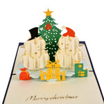 Load image into Gallery viewer, Snowman Couple Christmas Pop Up Card
