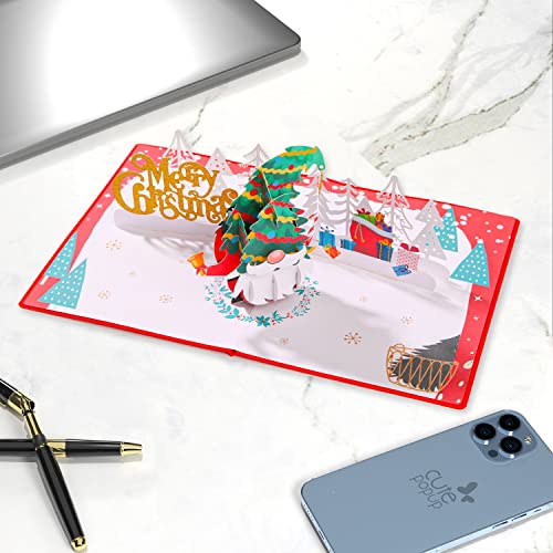 Happy Gnome Christmas Pop Up Card