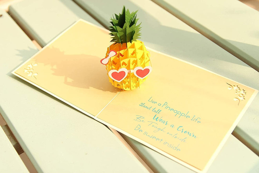 Cute Pineapple Pop Up Card