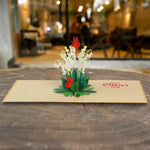 Load image into Gallery viewer, 3D Lily of the Valley Flowers Pop Up Card
