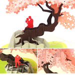 Load image into Gallery viewer, Cherry Blossom Bonsai Pop Up Card
