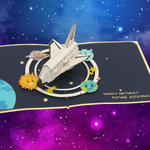 Load image into Gallery viewer, Spaceship Pop Up Card
