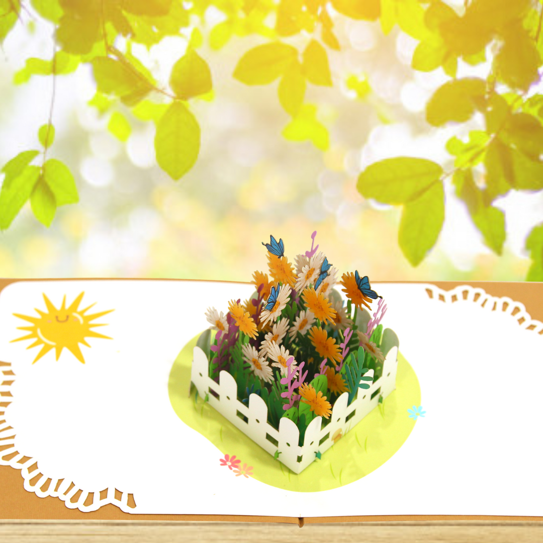 Daisy Garden Pop Up Card