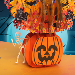 Load image into Gallery viewer, Sunflowers Pumpkin Halloween Pop Up Card

