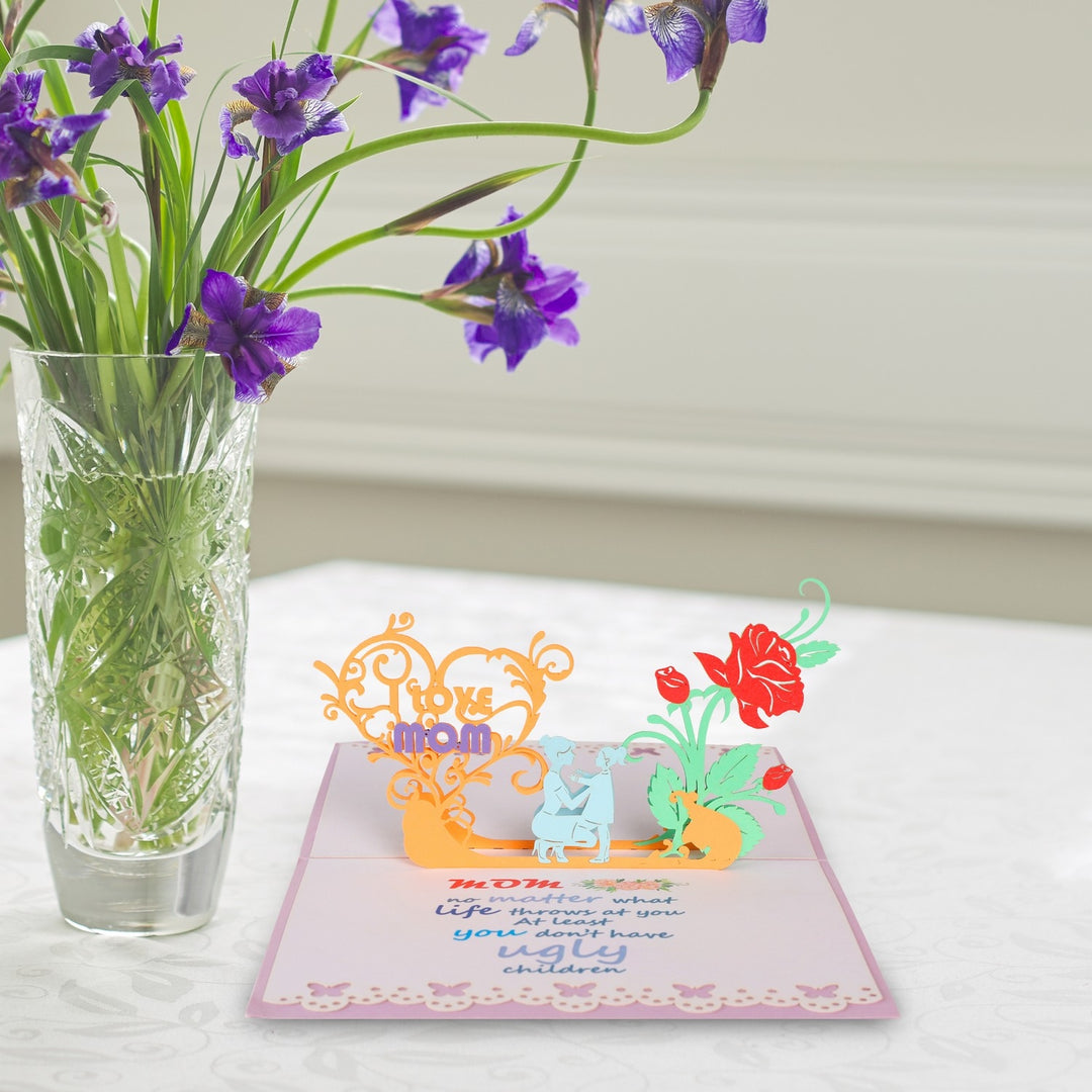 Mothers Day Pop Up Card with Touching Quote