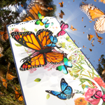 Load image into Gallery viewer, Colorful Monarch Butterflies Pop Up Card
