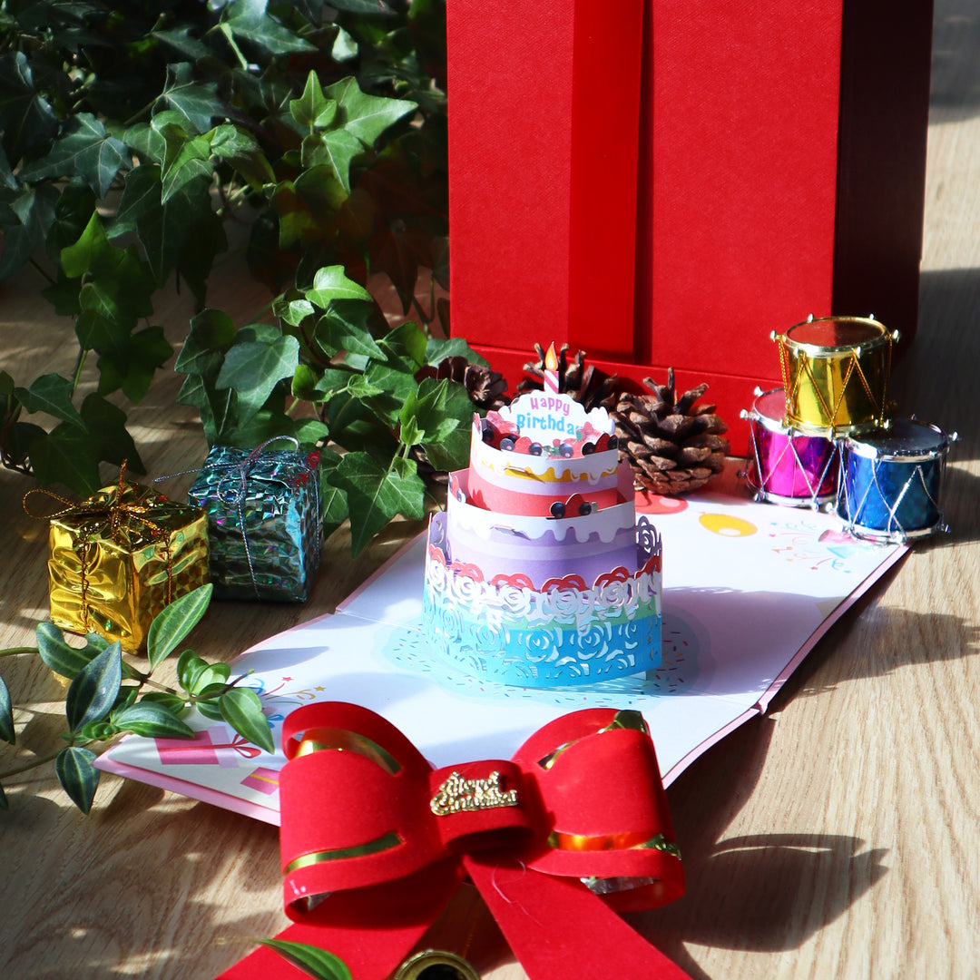 Sweet Birthday Cake Pop Up Card