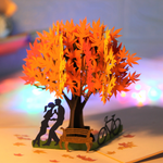 Load image into Gallery viewer, Romantic Love with Maple Tree Pop Up Card
