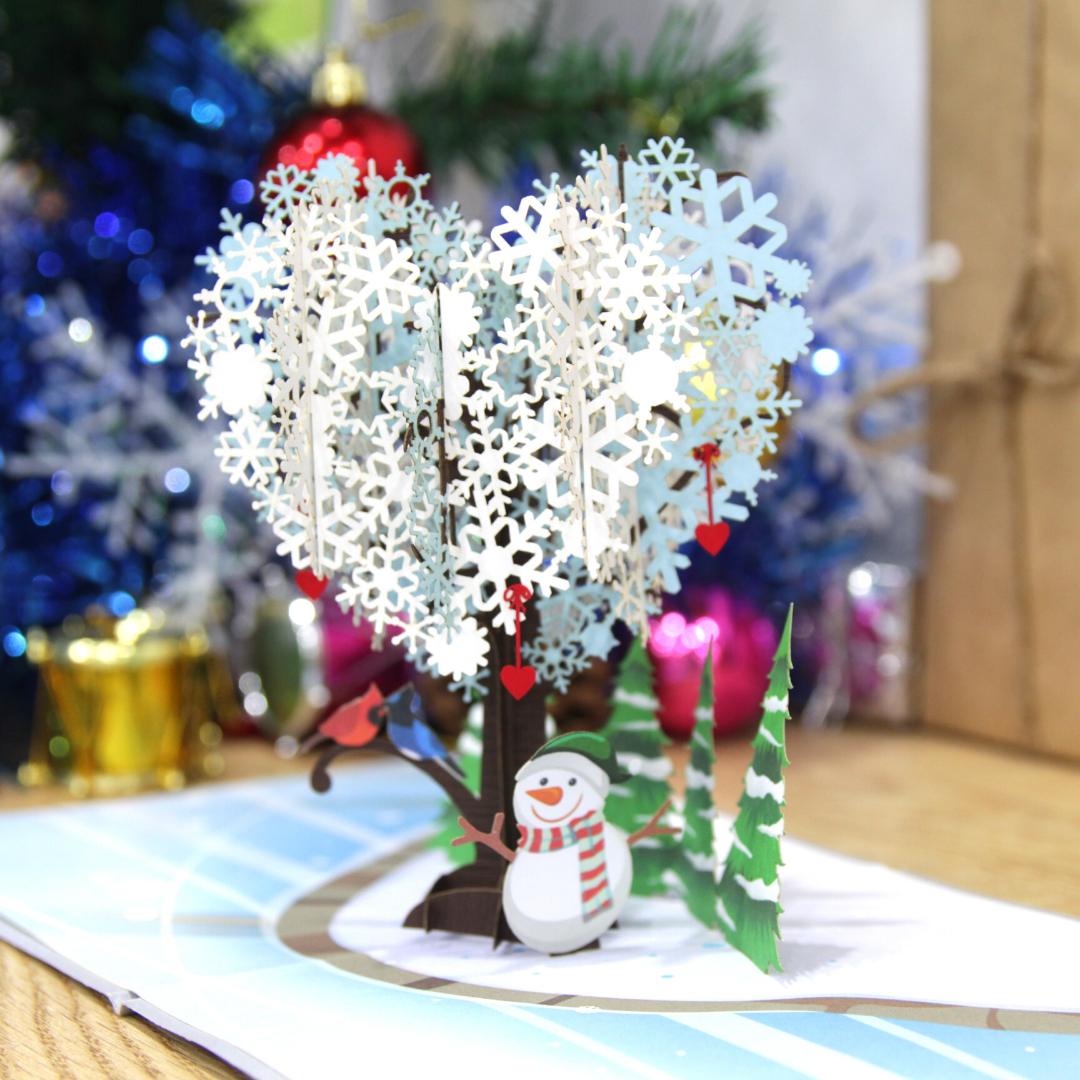 Christmas Heart Tree Pop Up Card