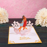 Load image into Gallery viewer, Warmest Hug Mom and Daughter Pop Up Card
