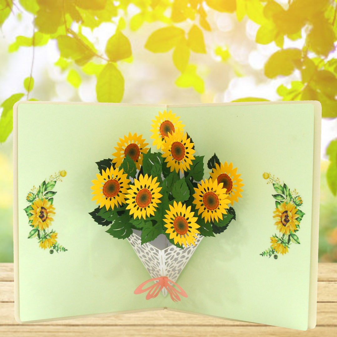 Flower Bouquet Pop Up Card