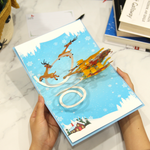 Load image into Gallery viewer, Santa Claus Christmas Pop Up Card
