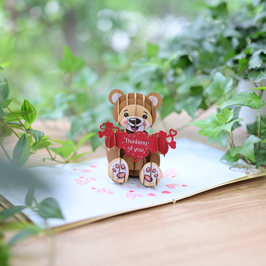 Adorable Teddy Bear Pop Up Card