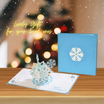 Load image into Gallery viewer, Sparkling Snowflake Pop Up Card
