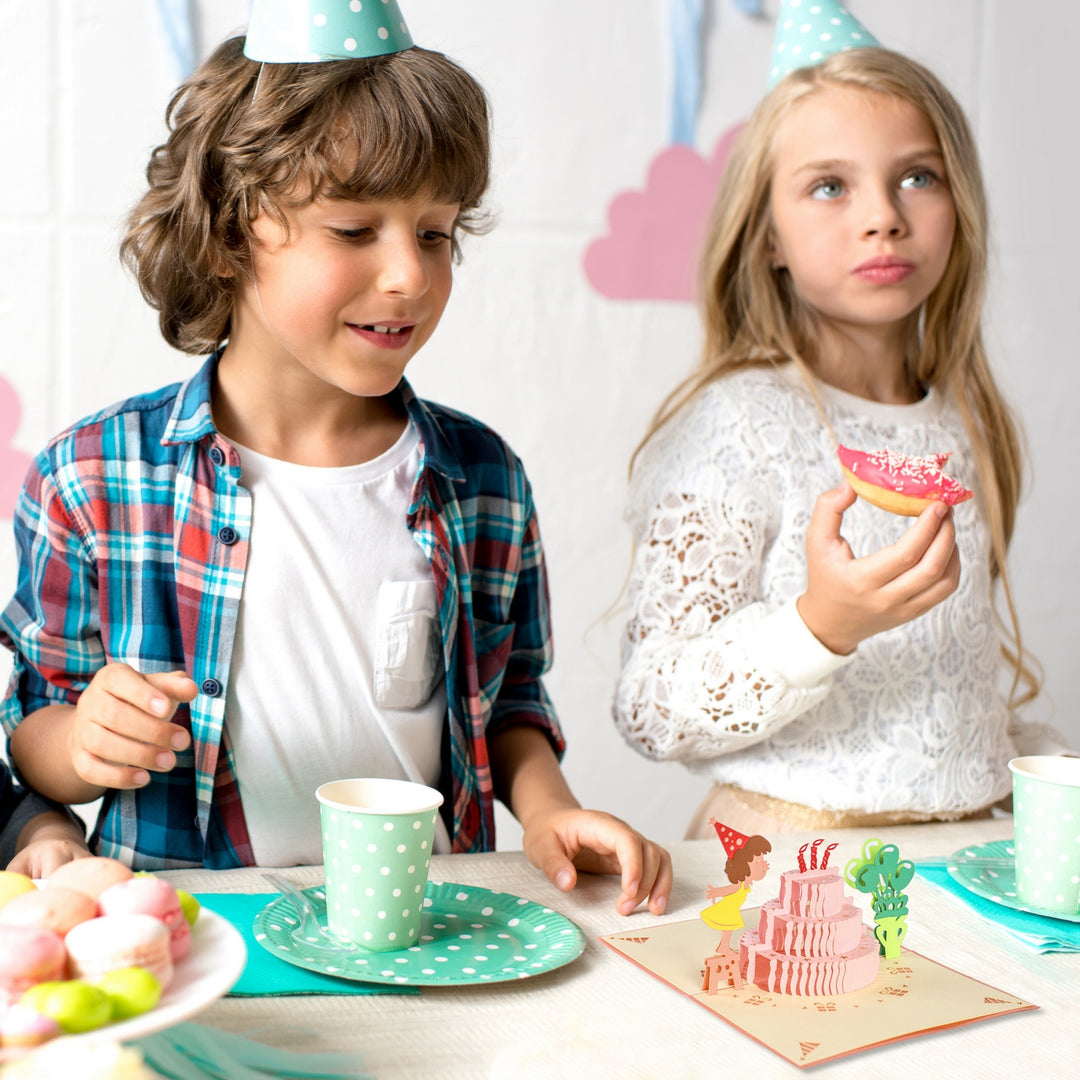 Kid Blow Candle Birthday Pop Up Card