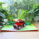 Load image into Gallery viewer, Jeep Truck Pop Up Card
