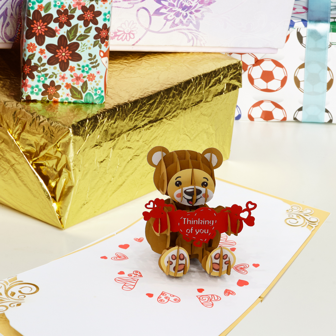 Adorable Teddy Bear Pop Up Card