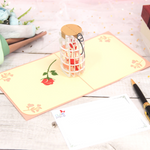 Load image into Gallery viewer, Love Heart in Jar Pop Up Card
