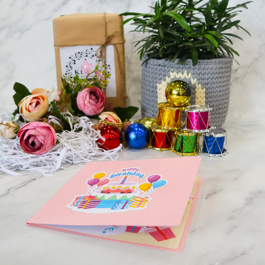 Sweet Birthday Cake Pop Up Card