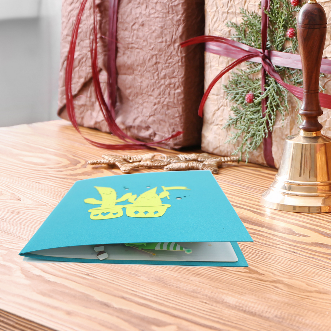 Funny Cactus Party Birthday Pop Up Card