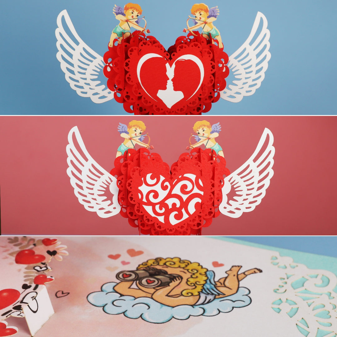 Adorable Cupid Pop Up Card