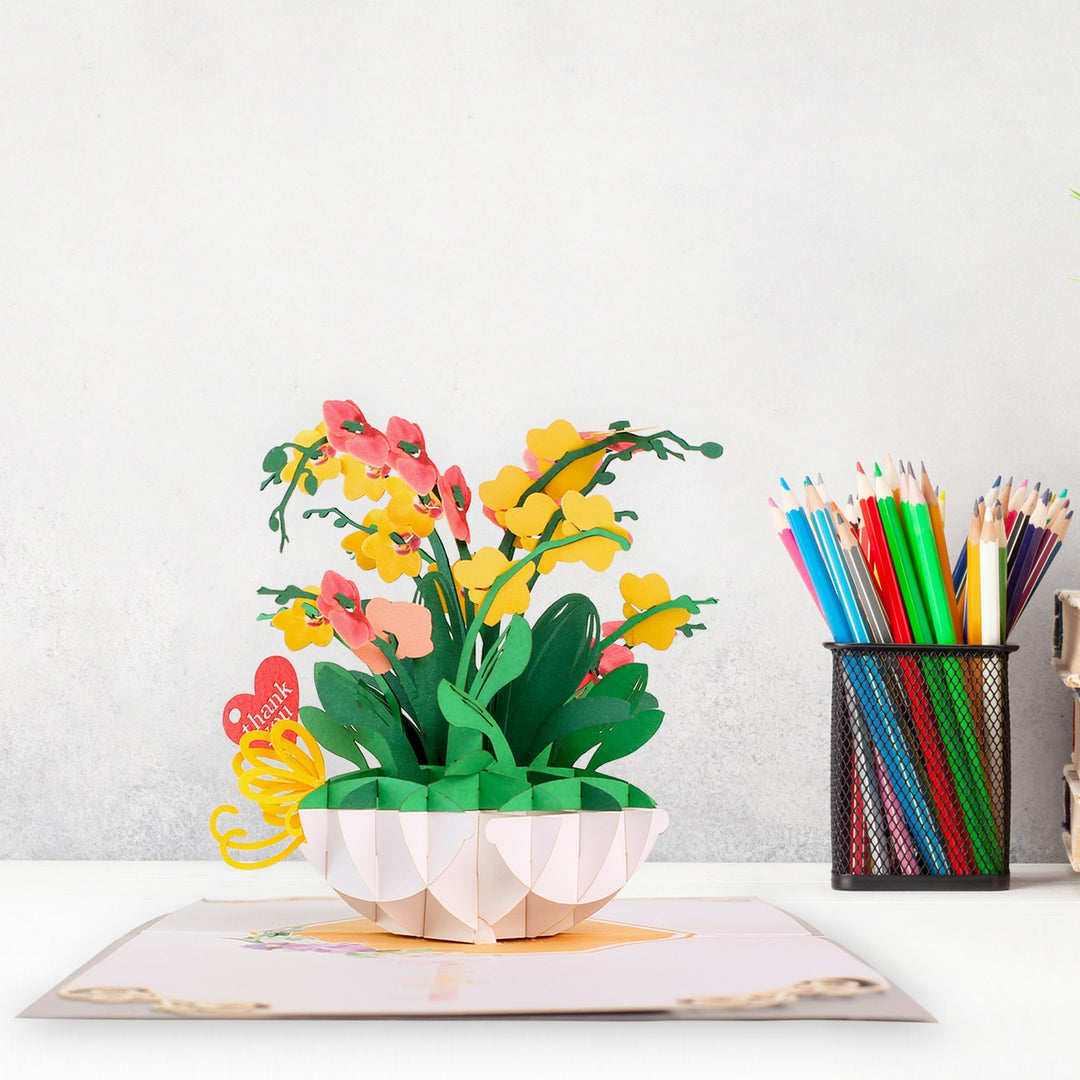 Orchid Pop Up Card