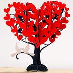 Load image into Gallery viewer, Heart Tree Love Birds Pop Up Card
