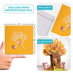 Load image into Gallery viewer, Adorable Squirrels Autumn Pop Up Card

