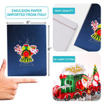 Load image into Gallery viewer, Happy Train Christmas Pop Up Card
