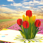 Load image into Gallery viewer, Tulip Pop Up Card
