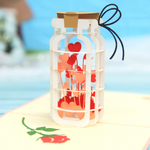 Load image into Gallery viewer, Love Heart in Jar Pop Up Card
