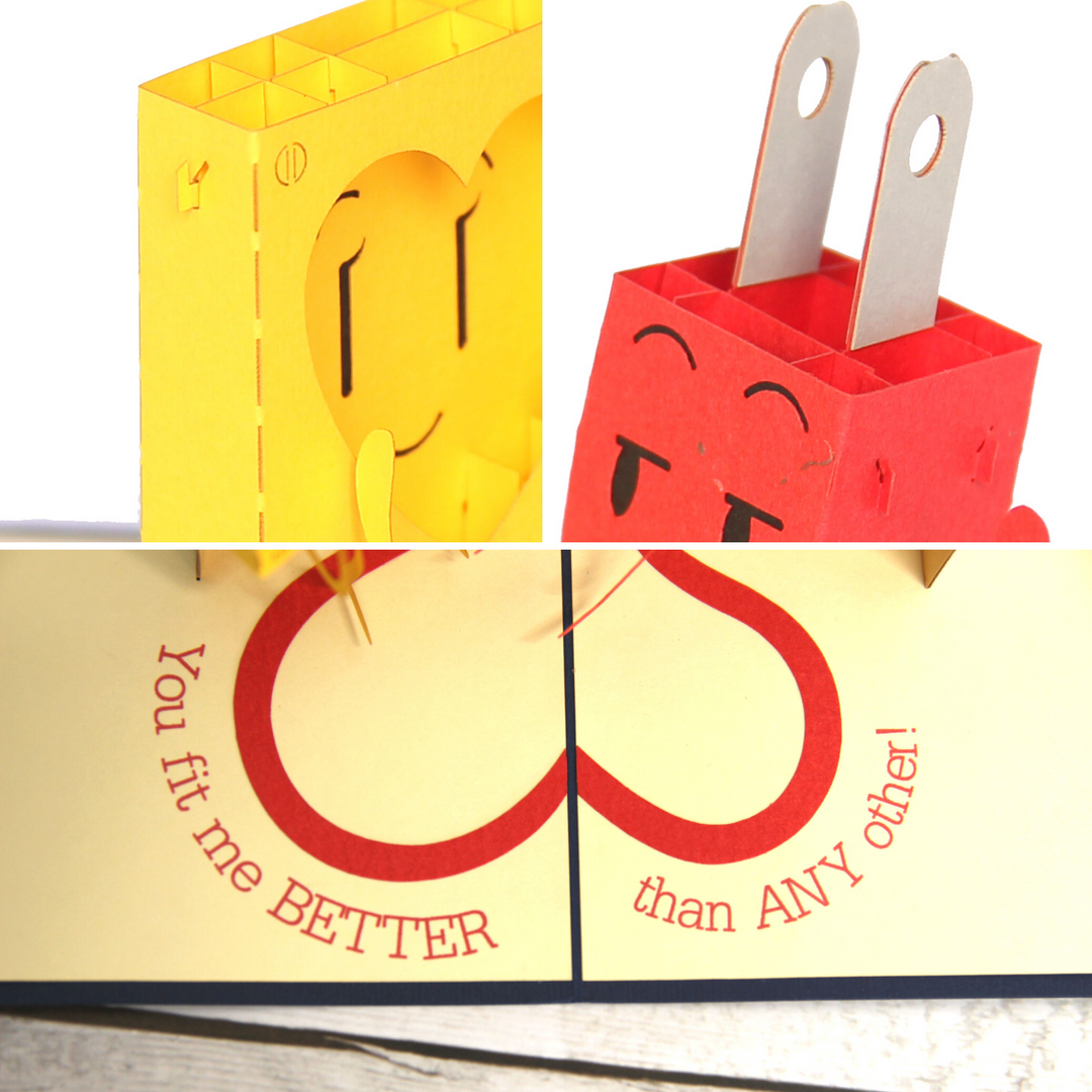 Electric Socket and Plug Pop Up Card