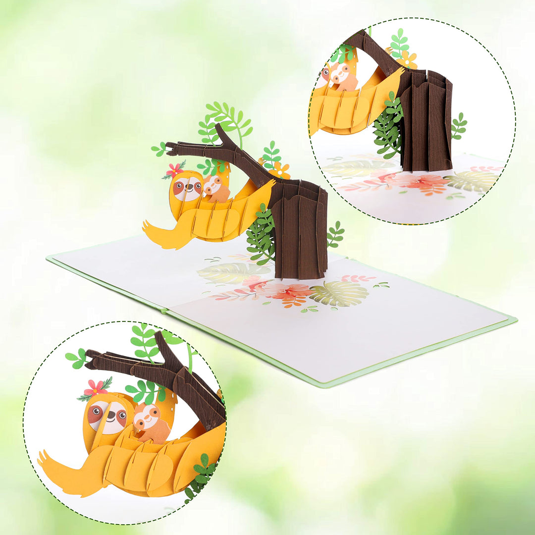 Sloth Pop Up Card