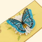 Load image into Gallery viewer, Blue Morpho Butterfly Pop Up Card
