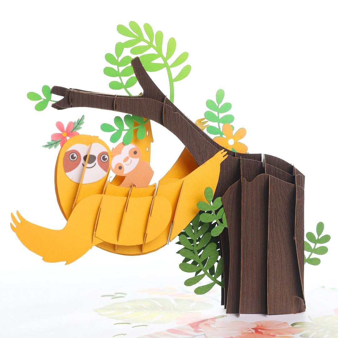 Sloth Pop Up Card