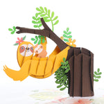 Load image into Gallery viewer, Sloth Pop Up Card
