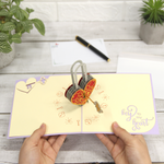 Load image into Gallery viewer, Key to My Heart Pop Up Card

