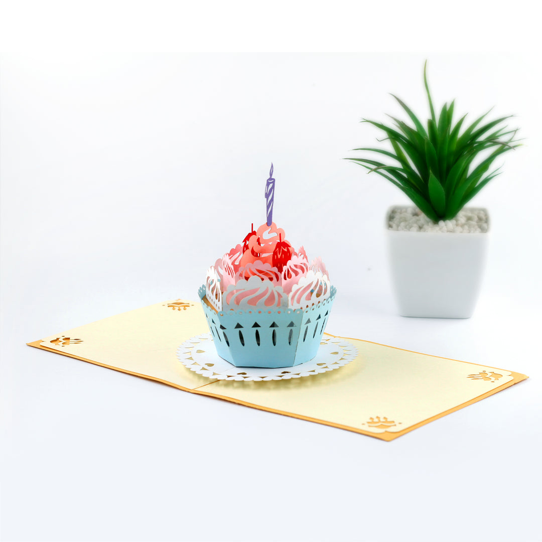 Sweet Cupcake Pop Up Card