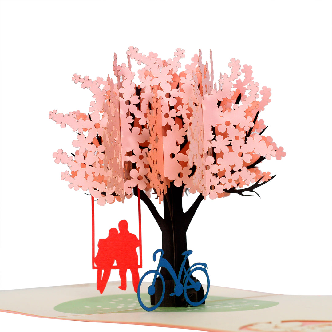 Romantic Cherry Blossom Pop up Card