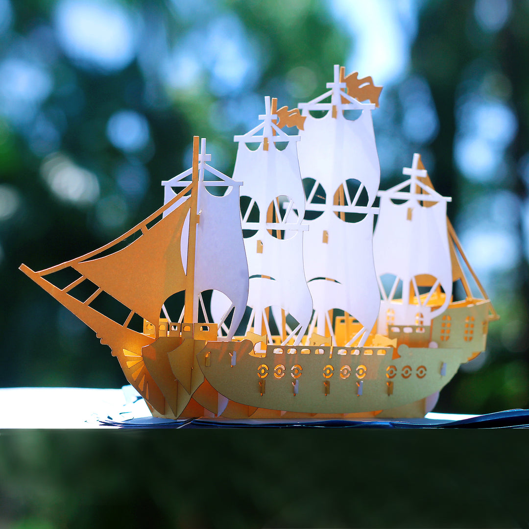 Glory Boat Pop Up Card