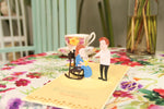Load image into Gallery viewer, Grandparents with Baby Announcement Pop Up Card
