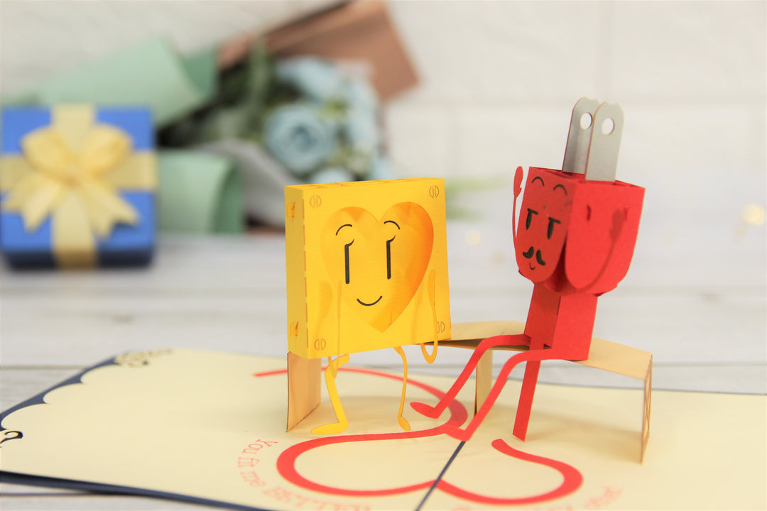 Electric Socket and Plug Pop Up Card