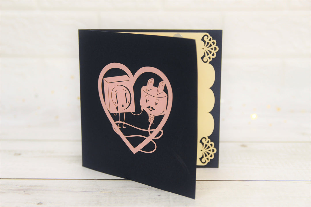 Electric Socket and Plug Pop Up Card