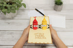 Load image into Gallery viewer, Ketchup and Mustard Best Friends Pop Up Card
