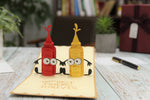 Load image into Gallery viewer, Ketchup and Mustard Best Friends Pop Up Card