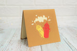 Load image into Gallery viewer, Ketchup and Mustard Best Friends Pop Up Card
