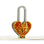 Load image into Gallery viewer, Key to My Heart Pop Up Card

