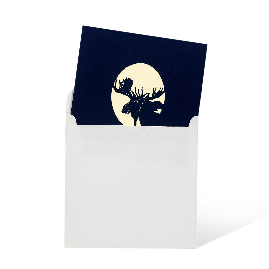 Moose Pop Up Card